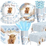 Apowbls Highland Cow Baby Shower Decorations, Holy Boy Party Supplie... New. Price: $26.77.