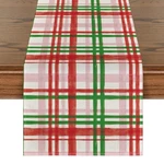 Artoid Mode Buffalo Plaid Table 13" X 72", Runner, Red/green New. Price: $13.46.