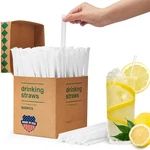 Plastic Straws 500 PCS-7.8" Long Individually Wrapped In(clear), Ct New. Price: $18.29.