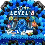 Vlipoeasn 90PCS Video Game Party Decorations For Boys Set - Blue 8TH Birthday... New. Price: $32.17.