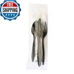 Boardwalk Disposable Plastic Cutlery Set Six Piece Silverware Kit Case Of 250 New. Price: $41.51.