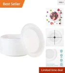 Classic 100 Pack 6-INCH Disposable White Dessert Plates Perfect For Celebrations New. Price: $17.99.