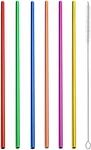 6PCS Reusable Metal Straws, Drinking Aluminum Smoothies New. Price: $13.11.