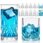 Drinking Glasses, 12 Piece Crystal Cups, Mixed Glassware Set, 6 Pcs... New. Price: $37.02.