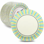 Genuine Joe 7" Printed Paper Plates - Disposable Diameter Assorted 125 New. Price: $26.16.