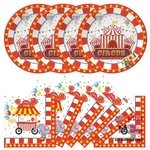 50PCS Plates And Napkins Party Supplies, Disposable Circus Birthday Carnival New. Price: $17.07.