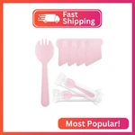 Eusoar Disposable Sporks, 100PCS 4.5"X1.3" Plastic Duty Heavyweigh New. Price: $15.26.