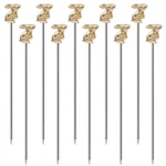 Jfwuhap 10PCS Gold Cocktail Picks, Rabbit Pick, Reusable New. Price: $20.62.