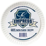 Empress 9 Inch White Paper Plates 1200 Ct Disposable Party Bulk Uncoated New. Price: $55.18.