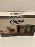 Chinet Cut Crystal 15 Oz. Stemless Wine Glasses 24 Count Box New. Price: $15.00.