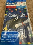 Graduation Party Plastic Table Cover 54" X 108" New 2. Price: $7.69.