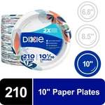 Dixie Everyday Disposable Paper Plates, 10", Multi-color, 210 Count New. Price: $21.59.