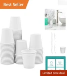 Clean & Simple 3 Oz. White Disposable Cups - Ideal For Parties Bathrooms New. Price: $17.99.