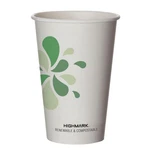 Highmark Renewable Hot Drink Cups, 16 Oz, White/green/black, Pack Of 50. Price: $19.73.