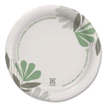 Dixie UX7WS Pathways Wisesize 6.88" Paper Plates - Green/burgundy (500/CT) New. Price: $38.66.