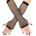 Jozlynn Fishnet Black Gloves For Women And Girls Long Mesh 9.45INCH, New. Price: $12.20.