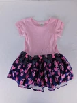 Bonnie Jean Dress Girls 4 Pink Cat Heart Tutu Short Sleeve Bow Casual Party Pre-owned. Price: $11.99.