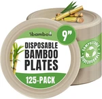 Bamboo Paper Plates Compostable (125-PACK, 9-INCH) Sturdy & Microwave Safe New. Price: $36.99.