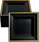 Jolly Chef 60 Pack Halloween Birthday Plastic Plates- Square Gold With New. Price: $43.80.