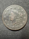 1825 Coronet Head Large Cent - Vg/fine Condition Early Us Copper Ungraded. Price: $50.00.