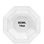 Lillian Tablesettings Lacetagon Plastic Plate Pearl 14 Oz -10 Pack New. Price: $20.98.