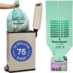 Repurpose 13 Gallon Compostable Kitchen Trash Bags, 75 Bpi Certified, New. Price: $41.99.