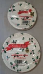 Vintage Classic Holly Berry Paper Plates Nos Fonda Christmas New Sealed Mcm. Price: $22.00.