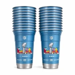 Top Nfl Super Bowl Lix Beverage Cups Blue Silver Official Souvenir (20 Pcs) New. Price: $50.00.