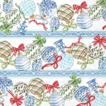 Boston International - Blue Ornaments Luncheon Napkins L048700 New. Price: $14.00.