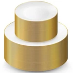 100 Gold Plastic Plates Set, 50 Pcs 10.25 Inch Dinner And P... New. Price: $79.88.