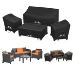 Kovshuiwe 4-PIECE Waterproof Patio Furniture Cover Set, Heavy Duty Oxford Fabric New. Price: $72.99.