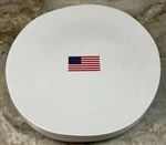 American Flag Dinner Plates Williams Sonoma Melamine 10.5 Inch Set Of 4 New. Price: $69.95.