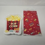 Movie Night Theme Party Bulk 10.5" Paper Banquet Plates + Table Cover Set New. Price: $9.99.