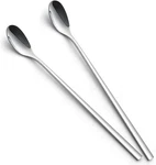 Versatile Long Handle Spoons Set 2 - Perfect For Coffee & Ice Cream Delights New. Price: $10.31.