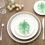 20 Green 12" X 9" Paper Beverage Cocktail Napkins Leaf Design Party Supplies New. Price: $6.49.