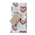 Valentine Heart Cloth Napkins 18X18 Cotton Pink Red White Set Of 4 Xo Love New. Price: $34.95.