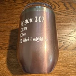 Neweleven Wine Tumbler Stainless Steel Vacuum Insulated Rose Gold 12OZ 2PC. Price: $12.00.