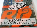 Nerf Unique Plastic Table-cover 54" X 84" Birthday Party Nip New. Price: $7.99.
