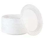 100 Count Disposable 6 Inch White Plastic Dessert Plates New. Price: $14.49.