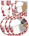16 Guest Chef Cooking Birthday Party Supplies Set Plates Napkins Cups New. Price: $29.69.