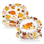 Grencian 50PC Fall Oval Paper Plates 10X12 Large Disposable Pumpkin Platters New. Price: $28.98.