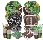 300 Pcs Football Plates And Napkins Tableware Sets (serve 50), Party Su New. Price: $55.18.