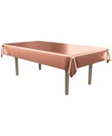 Metallic Rectangular Tablecover Of Size 54" X 108" For Christmas - Beistle New. Price: $20.05.