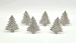 Saro Lifestyle Christmas Tree Napkin Ring, Silver Tone Metal(set Of 6) Euc Used. Price: $14.00.