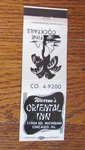 Oriental Inn Tiki Bar Chinese Food Matchbook Cover: Chicago, Il Matchcover -A8 Used. Price: $5.98.
