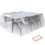 Storage Standard Patio Table Chair Cover For 111" X 74" 28", Clear New. Price: $30.01.