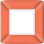 Boston International Ihr Square Dinner Paper Plates, Coral, 10"X10", Set Of 8 New. Price: $14.24.