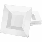 Lillian Plastic Square Serving Dinner Bowls Pearl White 12 Oz - 10 Count New. Price: $18.88.