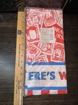 Vintage Party Paper Table Cover Hallmark 54" X 102" Where's Waldo? -1991 New. Price: $18.00.