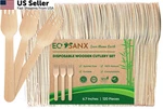 Ecosanx 120 Pcs Wooden Eating 6.5" Splinter Forks, Color New. Price: $15.66.